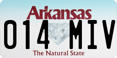 AR license plate 014MIV