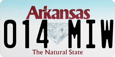 AR license plate 014MIW