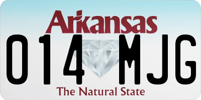 AR license plate 014MJG