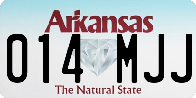 AR license plate 014MJJ