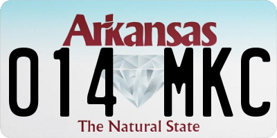 AR license plate 014MKC