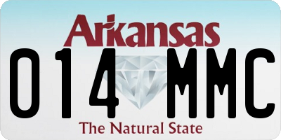 AR license plate 014MMC