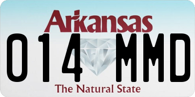 AR license plate 014MMD