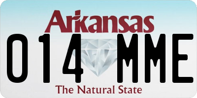 AR license plate 014MME