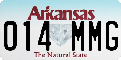 AR license plate 014MMG