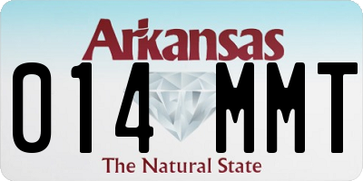 AR license plate 014MMT