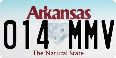 AR license plate 014MMV