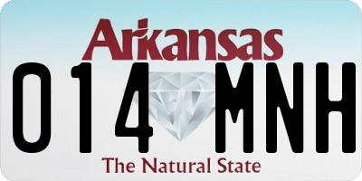 AR license plate 014MNH