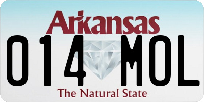 AR license plate 014MOL