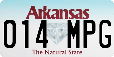 AR license plate 014MPG