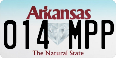 AR license plate 014MPP