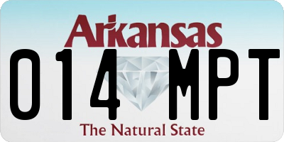 AR license plate 014MPT