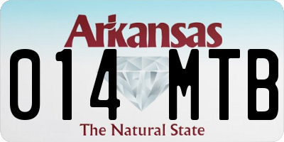 AR license plate 014MTB