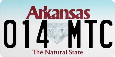 AR license plate 014MTC
