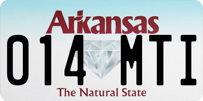 AR license plate 014MTI