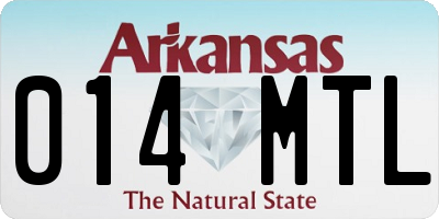 AR license plate 014MTL
