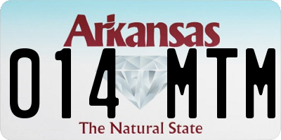 AR license plate 014MTM