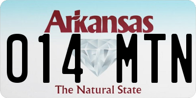 AR license plate 014MTN