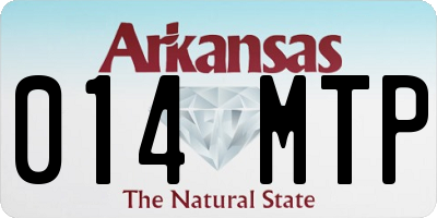 AR license plate 014MTP