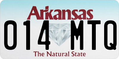 AR license plate 014MTQ
