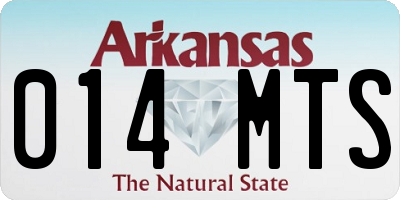 AR license plate 014MTS