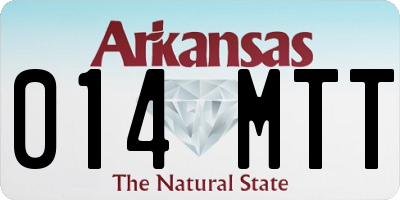 AR license plate 014MTT