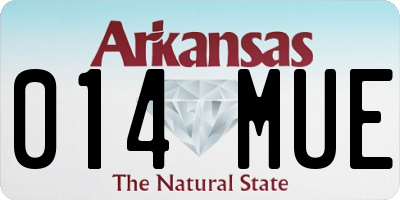AR license plate 014MUE
