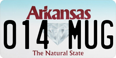 AR license plate 014MUG