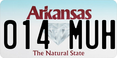 AR license plate 014MUH