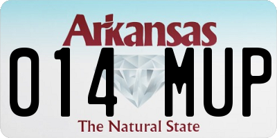 AR license plate 014MUP
