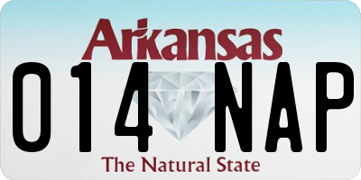 AR license plate 014NAP