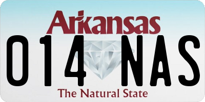 AR license plate 014NAS
