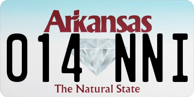 AR license plate 014NNI