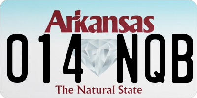 AR license plate 014NQB