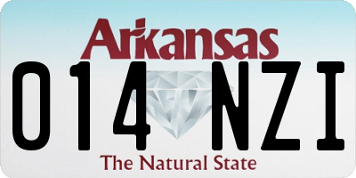 AR license plate 014NZI