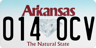 AR license plate 014OCV