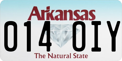 AR license plate 014OIY