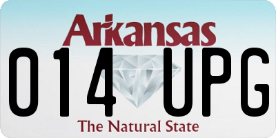 AR license plate 014UPG