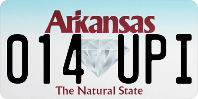 AR license plate 014UPI