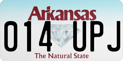AR license plate 014UPJ