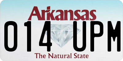 AR license plate 014UPM