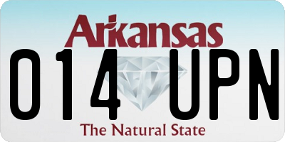 AR license plate 014UPN