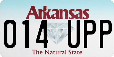 AR license plate 014UPP