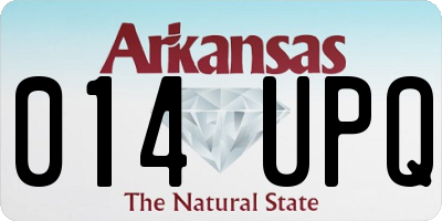 AR license plate 014UPQ