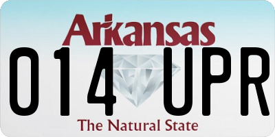 AR license plate 014UPR