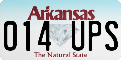 AR license plate 014UPS