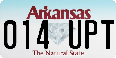 AR license plate 014UPT