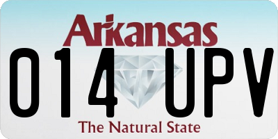 AR license plate 014UPV