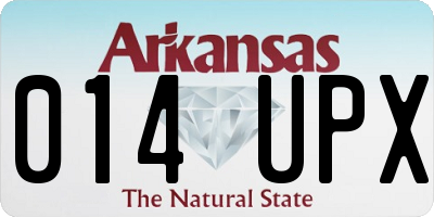 AR license plate 014UPX