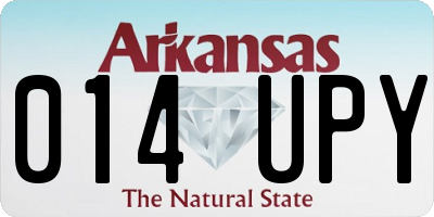 AR license plate 014UPY